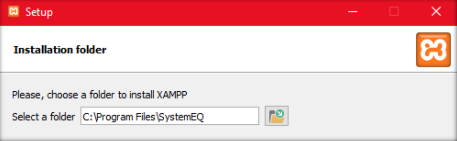 XAMPP Installation Folder