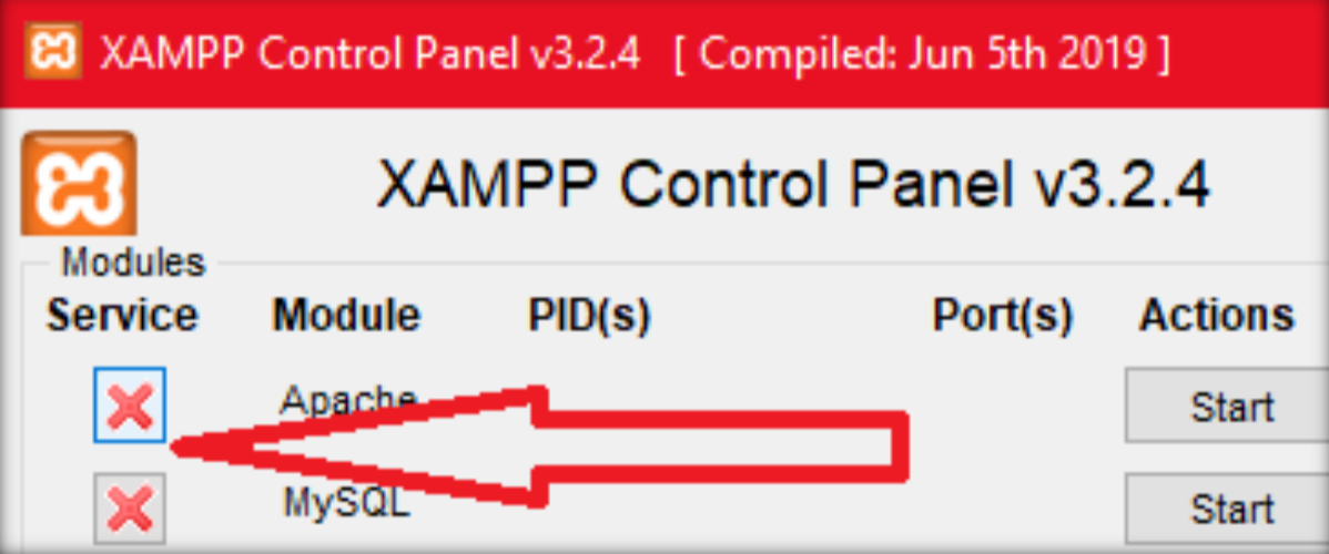 Install XAMPP Service